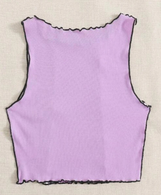 Chaleco Tejido Colorblock con Rayas Laterales para Mujer - Image 22