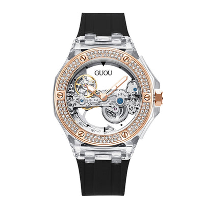 Reloj Mecánico para Mujer con Strass y Correa de Silicona - Image 17