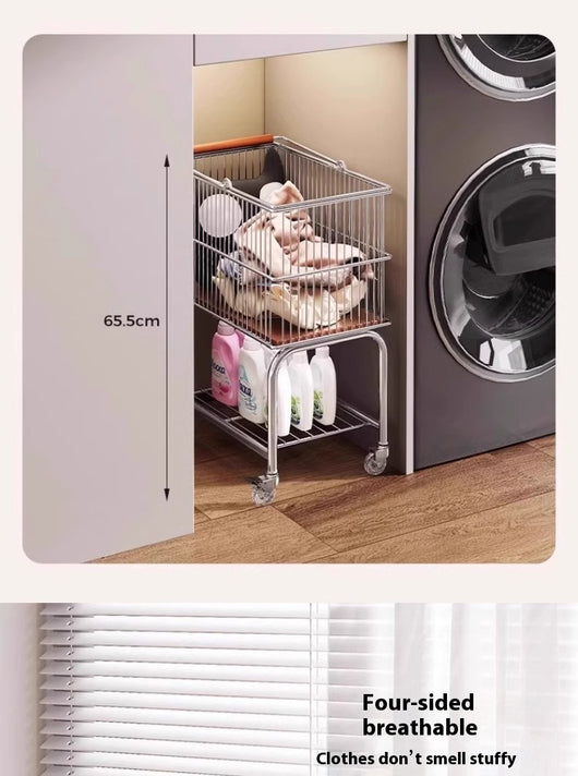 Carrito Organizador de Ropa Sucia Extraíble Gran Capacidad - Image 21