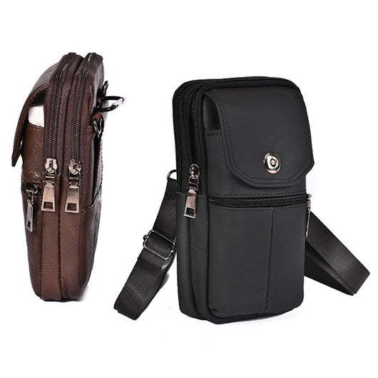 Bolsa de Cintura de Cuero Multifuncional para Hombre - Estilo Outdoor - Image 10