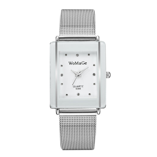 Relojes de Pareja con Diseño Minimalista de Esfera Rectangular - Image 6