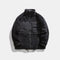 Chaqueta Polar Térmica Retro con Cuello Alto - Corte Holgado para Hombre