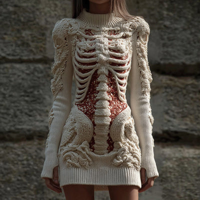Falda Hip Estampado Digital Calavera Skull para Mujer - Image 18