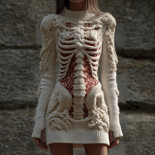 Falda Hip Estampado Digital Calavera Skull para Mujer - Image 18