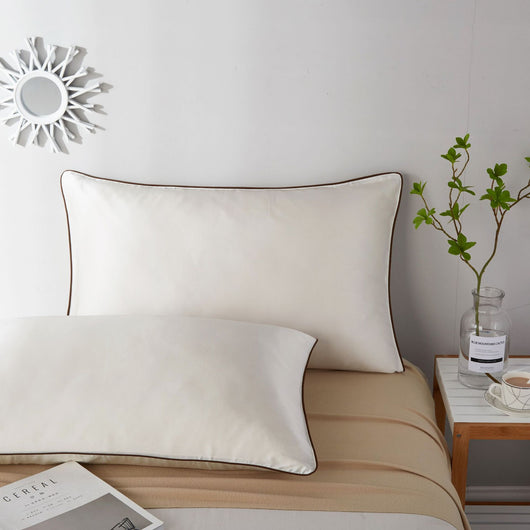Funda de Almohada de Seda Satinada Liso de Un Lado - Image 10