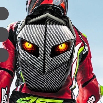 Casco Integral Motocicleta Sharingan Luminoso con Bluetooth Impermeable - Image 3