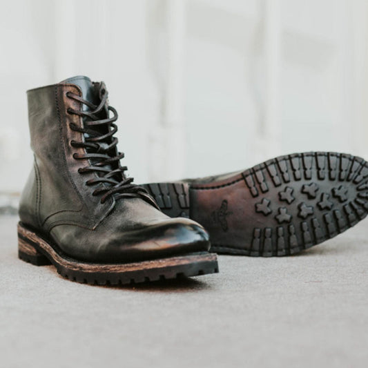 Botas Casuales para Hombre con Tacón Bajo y Cordones - Image 2