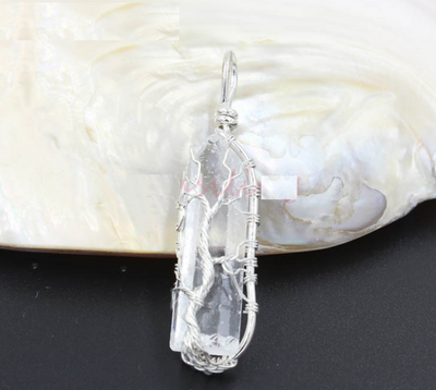 Collar Árbol de la Vida en Cristal Blanco - Image 4
