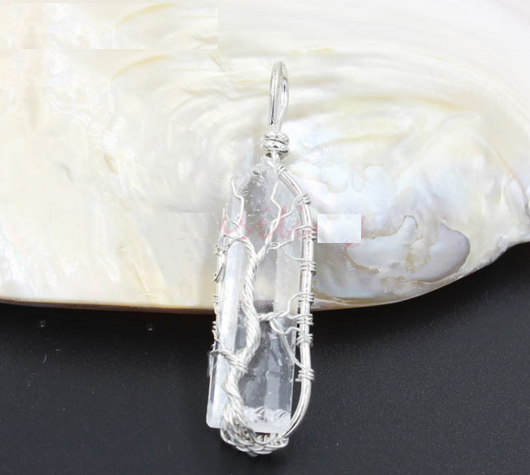 Collar Árbol de la Vida en Cristal Blanco - Image 4