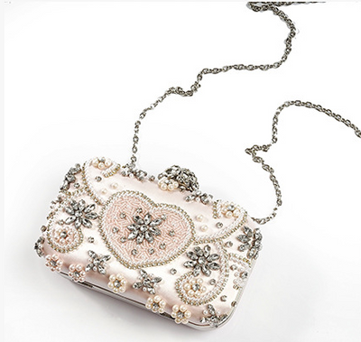 Bolso de Noche Elegante con Corazón y Diamantes para Mujer - Image 13