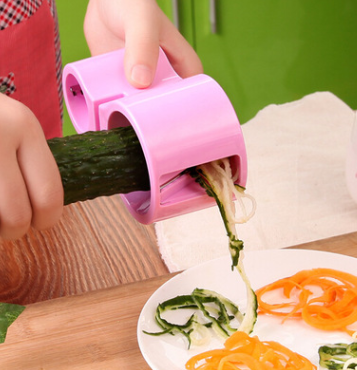 Rallador Espiral Doble con Afilador Integrado - Gadget Multifunción para Cocina
