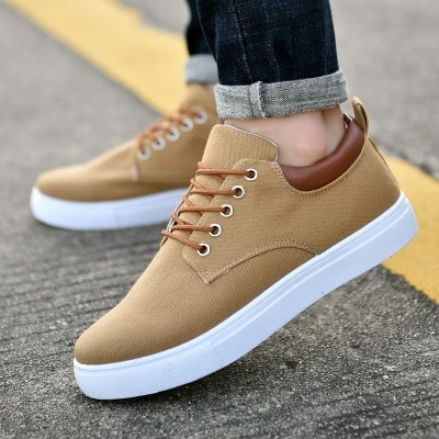 Zapatos Deportivos Casuales de Lona Transpirables para Hombre