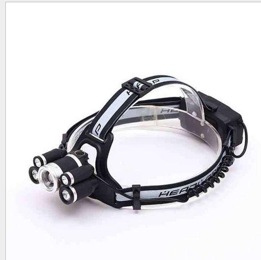 Linterna Frontal LED 5T6 Recargable USB con Silbato SOS