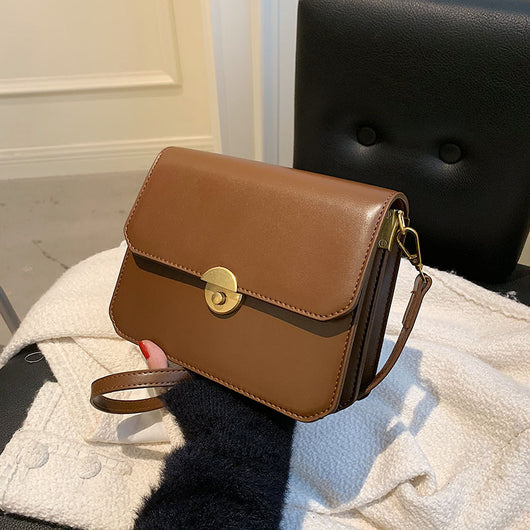 Bolso de Cuero PU con Patrón de Grietas - Diseño Sólido y Personalidad - Image 10