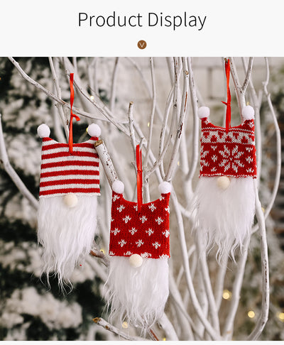 Adorno Navideño Gorro Doble Bola con Base de Madera - Decoración Festiva Elegante - Image 12