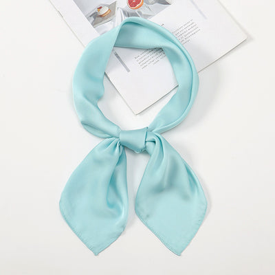 Pañuelo de Satén Liso Versátil y Elegante - Image 19