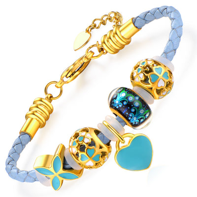 Pulsera de Cuerda Trébol de Cuatro Hojas - Estilo Femenino - Image 4