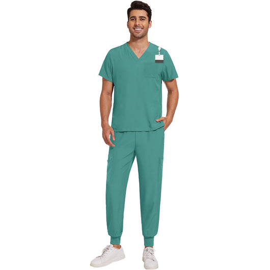 Uniforme de Trabajo Cuello V Ligero y Transpirable para Hombre - Image 8