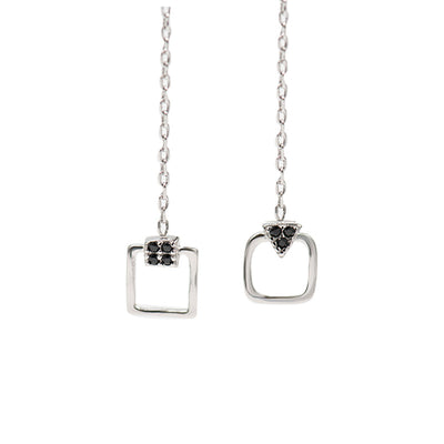 Aretes Largos con Diamantes Brillantes - Image 2