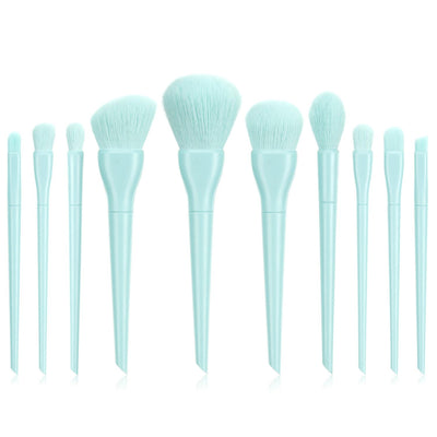 Set de 10 Brochas de Maquillaje Colores Pastel con Cerdas Suaves - Image 13