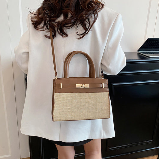 Bolsa Crossbody Retro con Bloques de Color - Image 4
