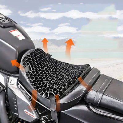 Cojín Amortiguador para Asiento de Motocicleta y Scooter - Transpirable Todo Clima