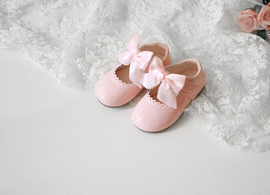 Zapatos de Tacón Bajo para Niñas con Moño - Cuero Elegante Primavera Otoño - Image 15