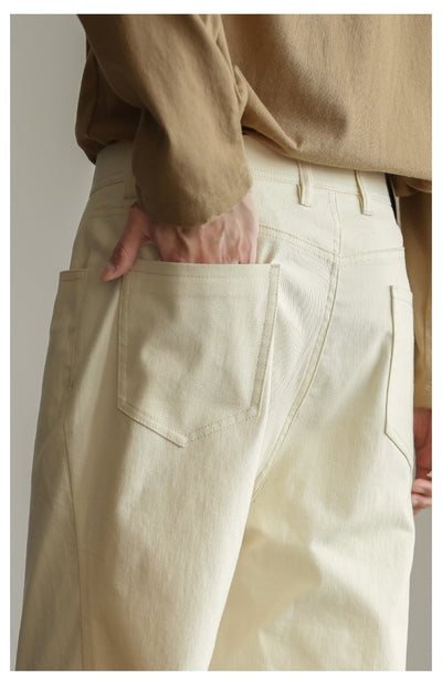 Pantalón Cropped Recto de Mezclilla Elástica - Image 10