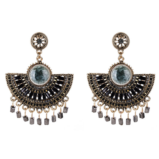 Aretes Bohemios Elegantes con Borlas y Cuentas - Image 10