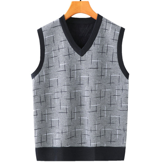 Chaleco Cardigan Hombre Primavera Otoño - Suéter Casual Edad Media - Image 17