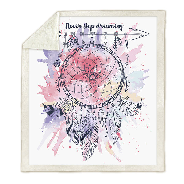 Manta Decorativa con Atrapasueños de Impresión Digital