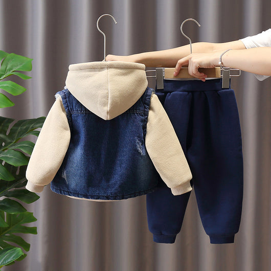 Conjunto de Jeans Térmicos para Niños y Niñas - Otoño e Invierno - Image 4