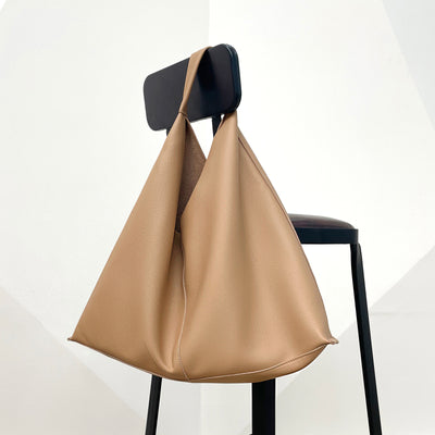 Bolso Tote de Cuero Suave - Bolsa Casual de Hombro Estilo Idle para Mujer - Image 3