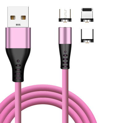 Cable Magnético 3 en 1 de Carga Rápida 2.1A con Silicona Líquida - Image 5