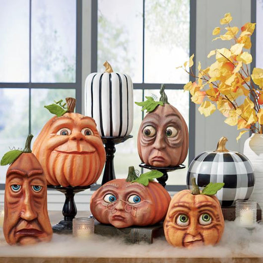Set de 6 Calabazas Decorativas para Halloween - Decoración de Jardín y Barra Temática - Image 4