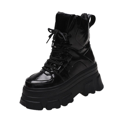 Botas Vintage Martin Plataforma Contraste Algodón - Image 12