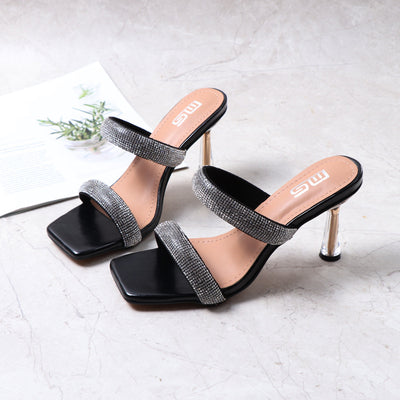 Tacones de Cristal con Brillantes - Pantuflas Cómodas y Versátiles - Image 6
