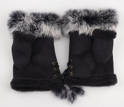 Guantes Mitones de Conejo Invierno para Damas - Teclado y Pantalla Táctil - Image 13