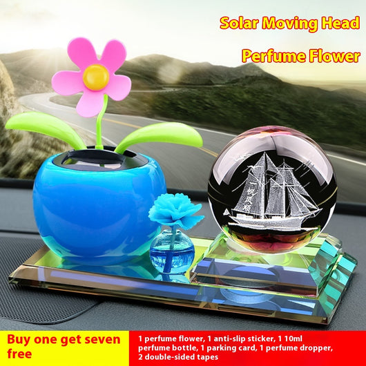 Adorno Perfumado para Auto con Cabeza Móvil y Cristal Tallado - Image 6