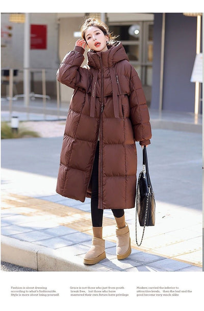 Abrigo Largo Acolchado Impermeable para Mujer - Protección Total en Invierno - Image 10