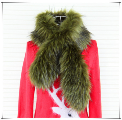 Chal Grueso con Cuello de Piel Abrigado para Invierno - Image 11