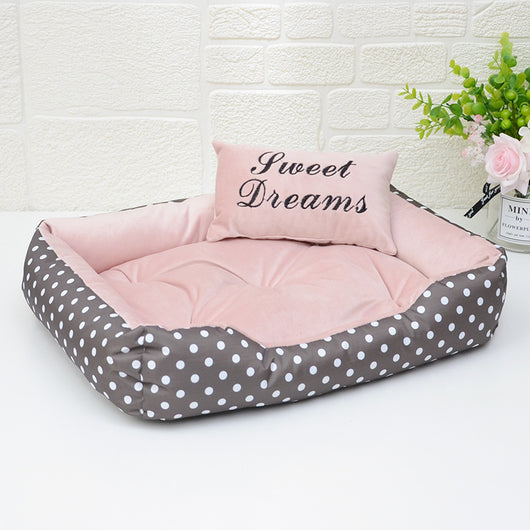 Cama Estampada de Cuatro Estaciones para Perros Pequeños - Image 3