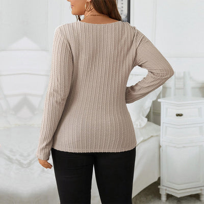 Blusa Henley Térmica Reductora de Manga Larga en Punto Waffle - Image 2