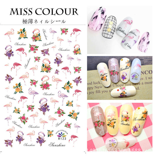 Stickers de Uñas Tropicales con Pájaros - Diseños Adhesivos Premium para Manicura - Image 2