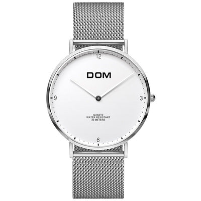 Reloj de Pareja Minimalista Acero Inoxidable Ultadelgado Resistente al Agua - Image 12