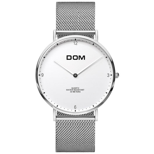 Reloj de Pareja Minimalista Acero Inoxidable Ultadelgado Resistente al Agua - Image 12