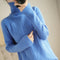 Suéter de Cuello Alto en Lana para Mujer - Pullover Tejido de Manga Larga