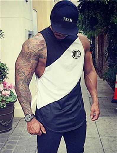 Musculera con Capucha para Culturismo Hombre