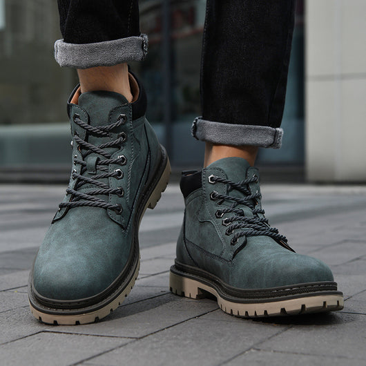 Bota de Trabajo Estilo Británico Clásico para Hombre - Image 9