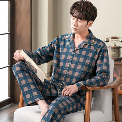 Pijama Hombre Algodón Ligero - Conjunto Cómodo para Casa Otoño Invierno - Image 10